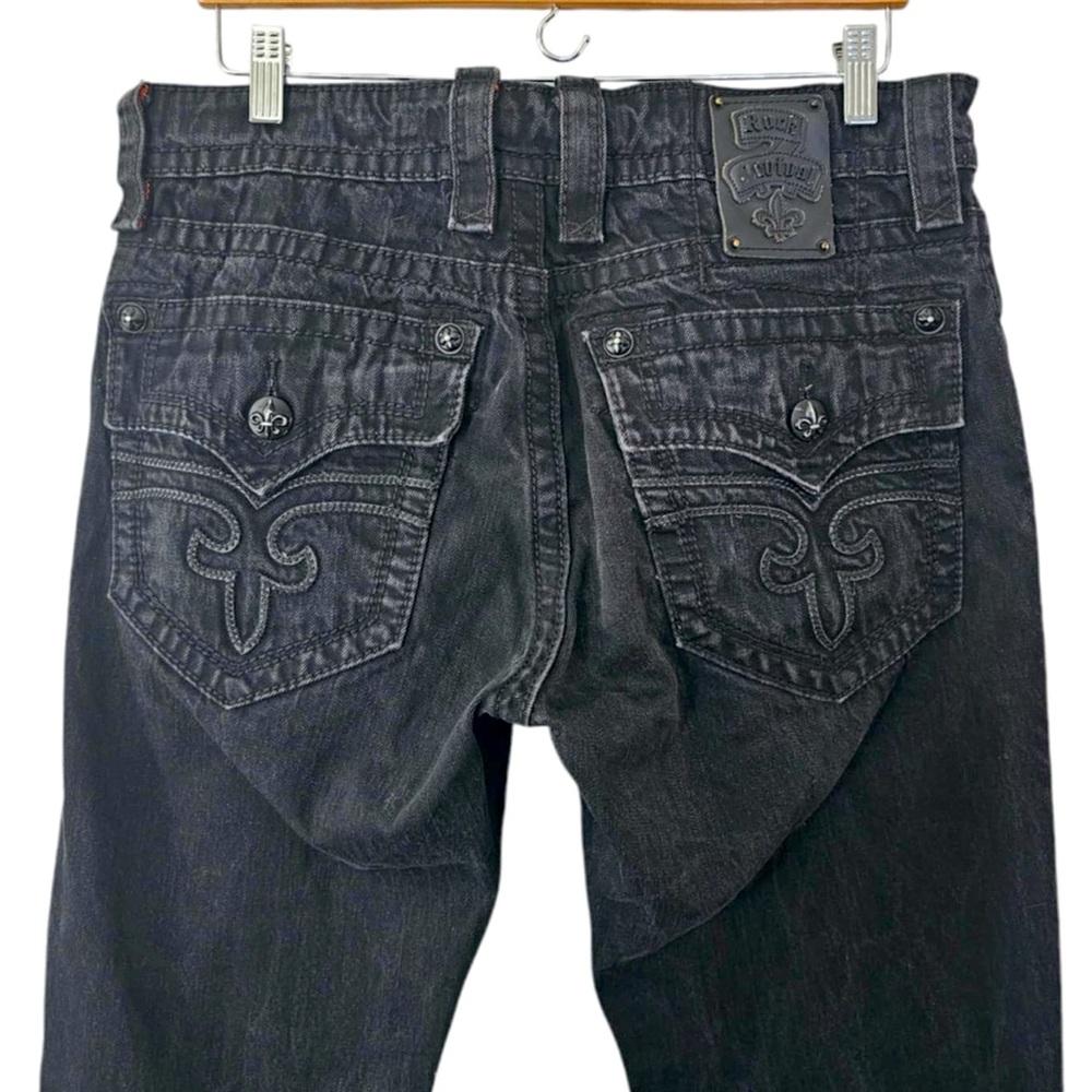 Revival Steven Straight Black Distressed Men’s Denim/Jeans Size 33x32” RJ8625T32